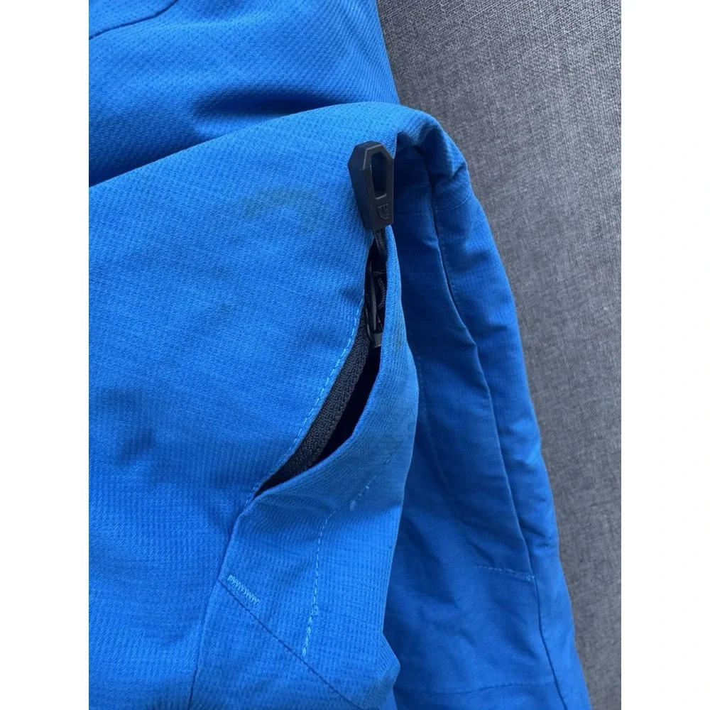North Face Men's Small Ski Snowboarding Jacket with Removable Hood Blue